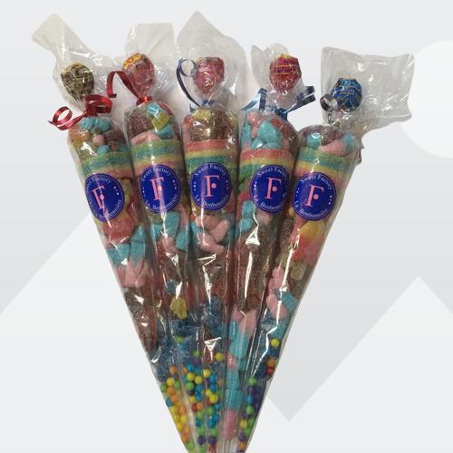 Candy Cone Gift Birthday Favors Goodie Bags Kid Party Favors 200g, Vancouver Online Candy and Stuffed Animal Shop