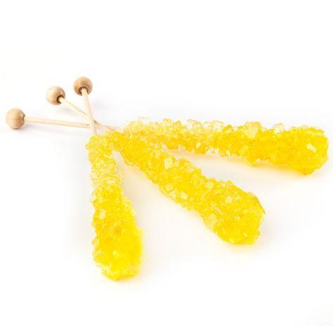 Rock Candy Sticks lemon, Vancouver Online Candy and Stuffed Animal Shop