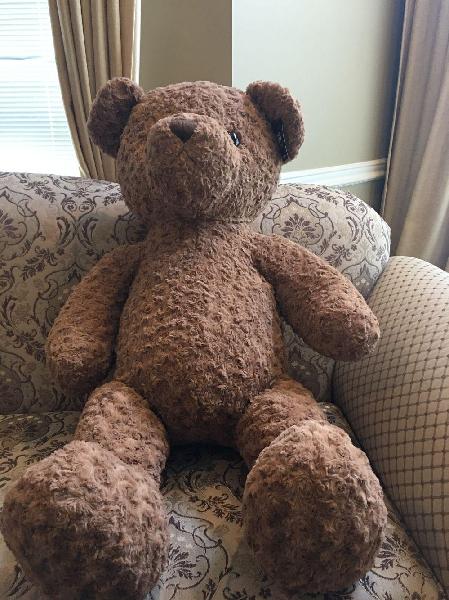 Jumbo Excellent Quality Deep Brown Teddy Bear 110cm, Vancouver Online Candy and Stuffed Animal Shop